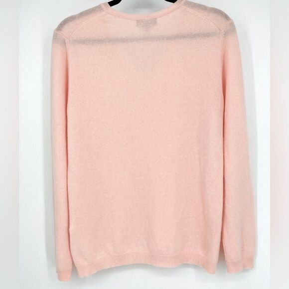 Cashmere Charter Club Luxury Pink Sweater L - Picture 4 of 5
